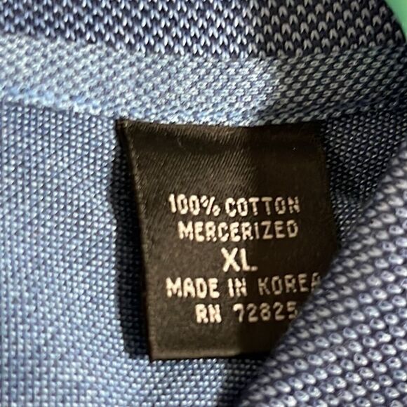 Carnoustie Polo Mens size XL short sleeve shirt golf Blue Cotton performance - Picture 5 of 6